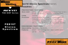 Others Revit Gloves Spectrum (FGS167) 電單車